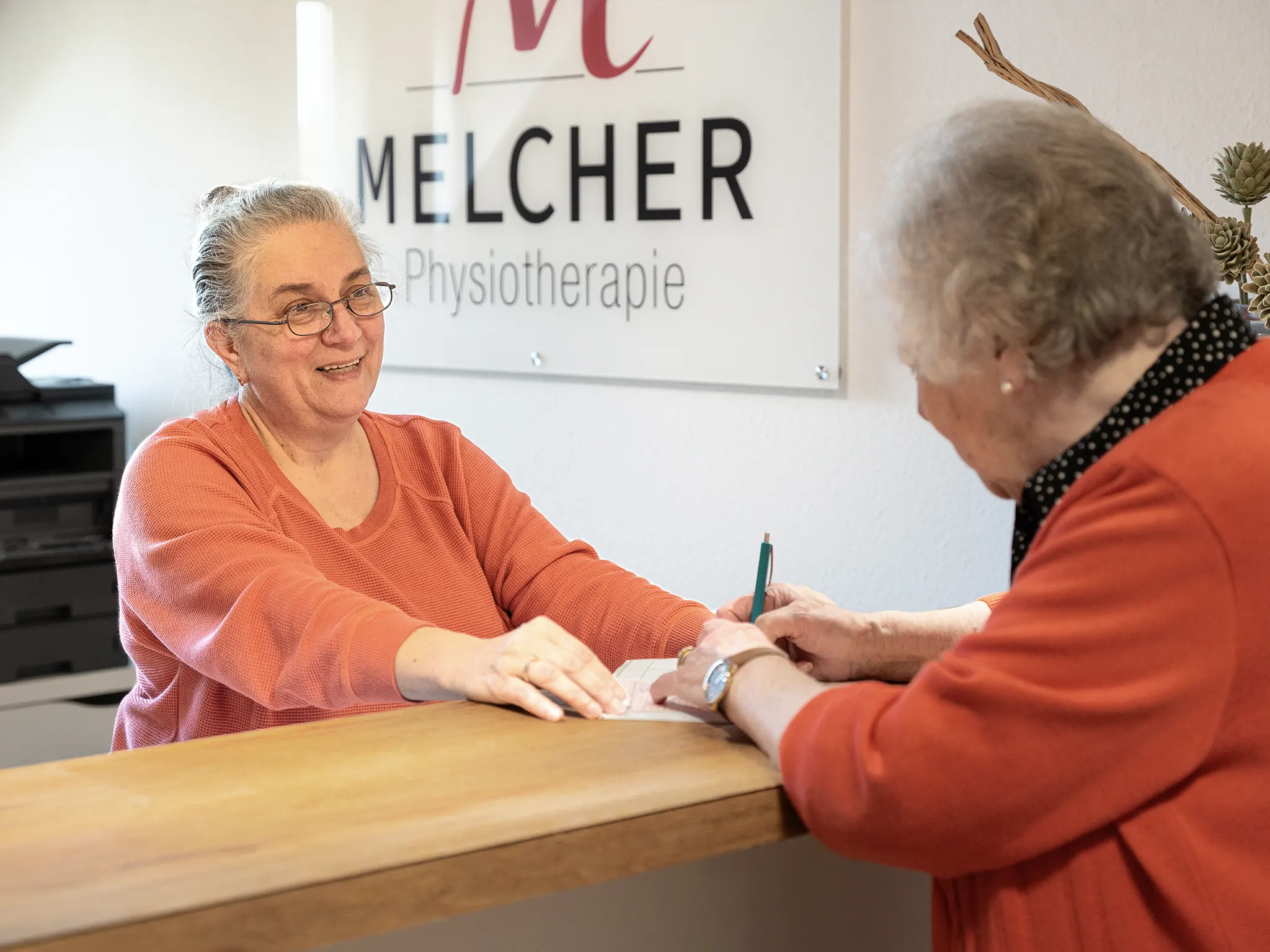 Eingangsbereich von Melcher Physiotherapie